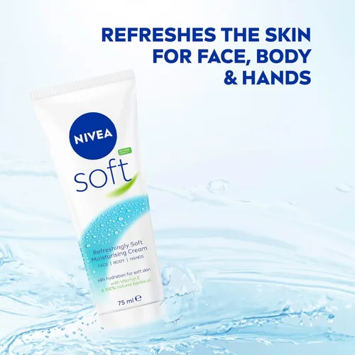 Vista 2 de NIVEA Crema Hidratante Suave 2.60 oz (Paquete de 6)