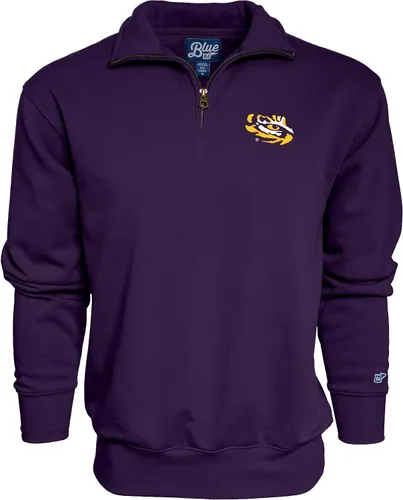Vista 76 de Blue 84 Sudadera con cremallera de un cuarto para hombre de la NCAA
