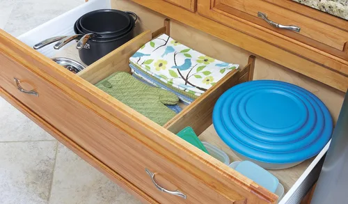 Vista 4 de Lipper International. Set de 2 divisores profundos de bambú para cajón de cocina., otro, Marrón, 2