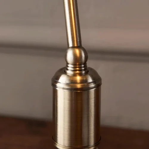Vista 5 de American Vintage Alloy Glass Desk Lamp Creative Green Bedroom Study Work Light Office Counter Reading Table Villa