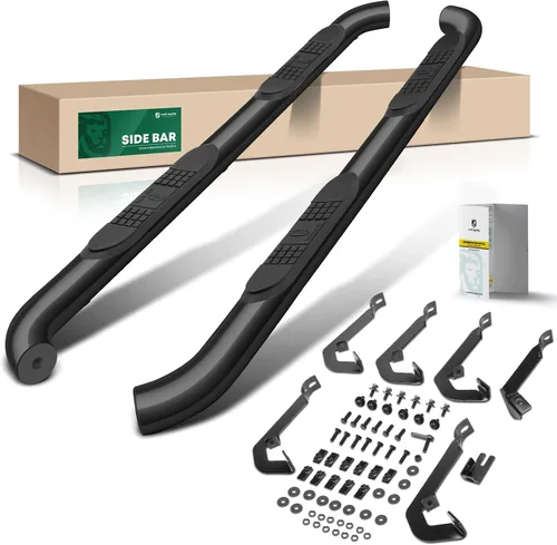 Vista 13 de YHTAUTO Estribos de 5 pulgadas para Chevy y GMC, cabina estándar/cabina