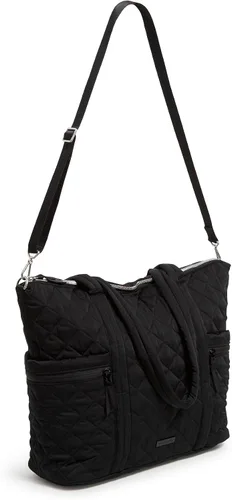 Vista 2 de Vera Bradley Bolsa de mano grande de sarga de alto rendimiento