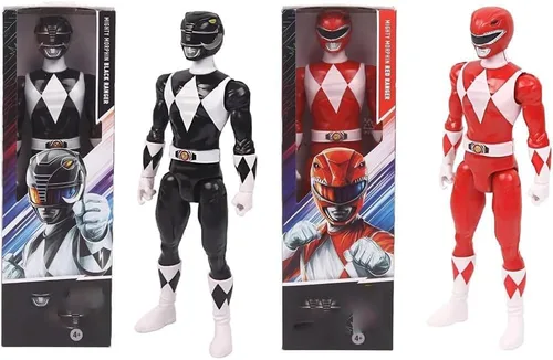 Vista 2 de Mighty Morphin Ranger Figura de Acción de Juguete de 12 Pulgadas (2 juegos)