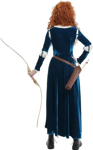 Vista 3 de Miccostumes Disfraz de cosplay para adultos, de Merida de Valiente