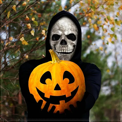 Vista 6 de WinnerWhy - Máscara de calavera de cabeza completa para adultos