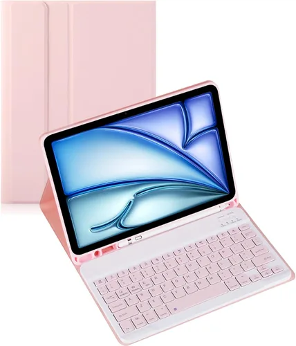 Vista 36 de Funda de teclado para tableta Android Samsung Galaxy Tab A9 de 8.7 pulgadas SM-X110/X115/X117 Cubierta trasera a prueba de golpes Funda de Negro