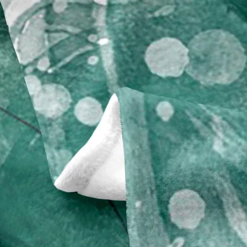 Vista 3 de Manta de tortuga, manta de tortuga marina verde de 40 x 50 pulgadas, manta Sherpa de reptil costero de dibujos animados para sofá, cama, manta