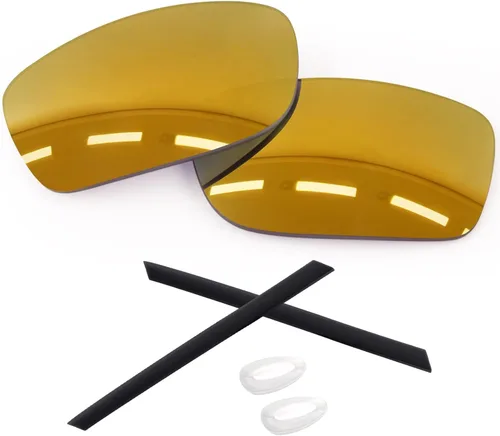 Vista 11 de 1.6MM Polarized Replacement Lenses & Rubber Kits for Oakley Gauge 8 Family Sunglasses Iridium negro - Policarbonato polarizado