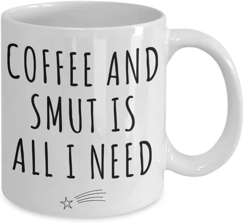 Vista 2 de Coffee and Smut is all I Need - Taza de café, regalos para amantes de los libros de mejor amiga, regalos para esposa, regalos divertidos para mejor