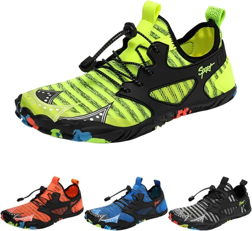 Vista 3 de APQAIKV Zapatos de correr para hombre, zapatos de agua de verano con cordones, zapatos de agua de secado rápido, zapatos de natación y hombres