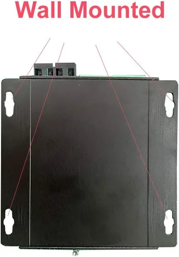 Vista 5 de Un par Serial a Fibra Convertidor RS232 RS485 RS422 Módem Óptico 1310nm SC Conector Fibra Dual para PC Hub Switch