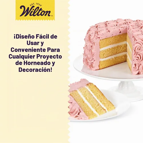 Vista 4 de Wilton Beginning Buttercream - Juego de decoración (20 piezas) 20-Piece Beginner Kit with Piping Tips, Bags, Couplers & Spatula for Learning
