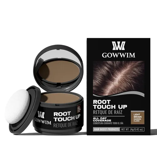 Vista 41 de Polvo para la línea del cabello (caoba) - Cubra instantáneamente las raíces de cabello canoso, sombra para el color del cabello, retoque