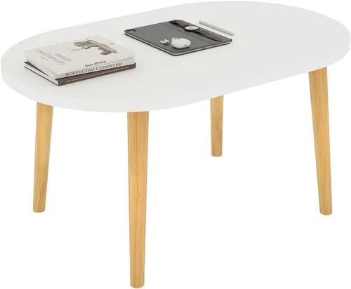 Vista 11 de Funecy Mesa de Café con Galletas Mesa Baja con 4 Patas Sólidas de Madera, Mesa de Piso para Sentarse en el Piso, Almacenamiento y Muebles para Sala