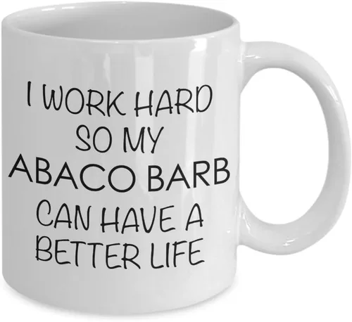 Vista 2 de HollyWood & Twine Abaco Barb Horse Gifts Mug I Work Hard So My Can Have a Better Life Funny Coffee Cup