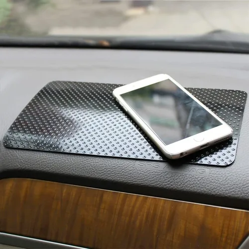 Vista 6 de Alfombrilla antideslizante de goma para salpicadero de coche, 27 x 15 cm Universal adhesiva antideslizante mágica para salpicadero de coche