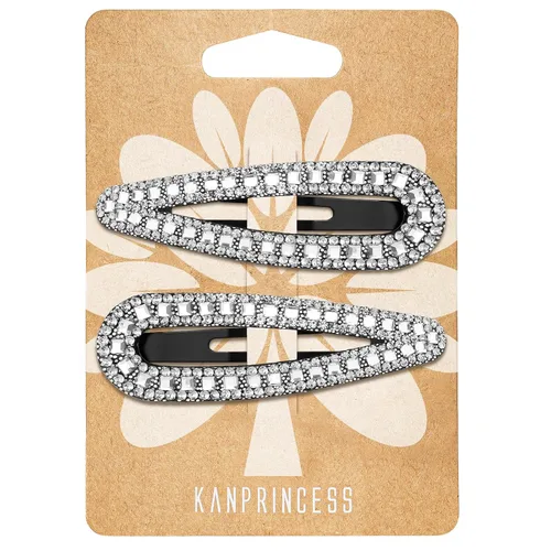 Vista 11 de KANPRINCESS Pinza para el pelo, 2 piezas de diamantes de imitación de 2.4 pulgadas, color plateado, pasadores de pelo para mujeres y niñas, novia