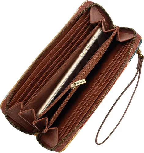 Vista 4 de Fossil Logan RFID Zip Around Clutch Wallet