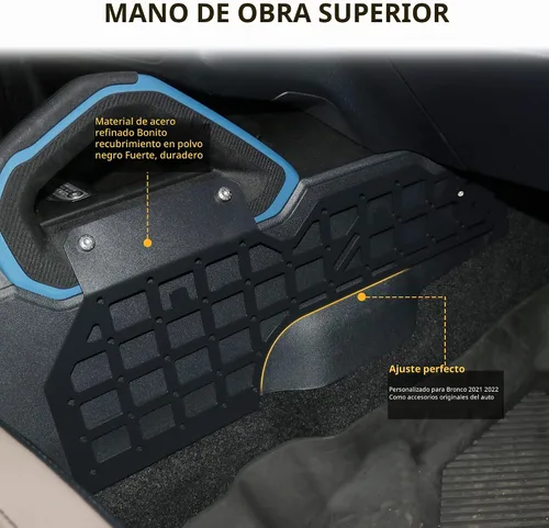 Vista 5 de Panel MOLLE del lado del pasajero para Ford Bronco 2021-2026 de 2/4