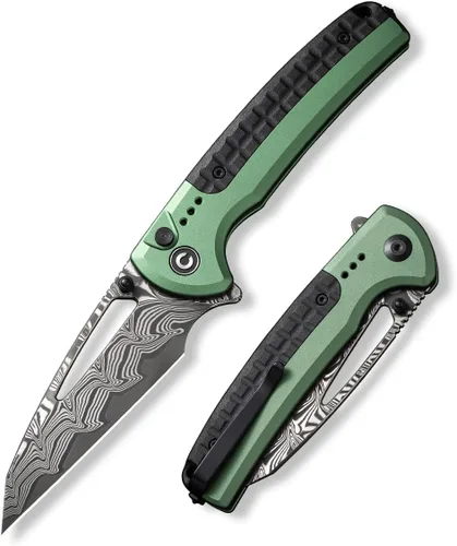 Vista 9 de CIVIVI Sentinel Strike - Cuchillo de bolsillo con rompecristales, cuchillo plegable utilitario para EDC al aire libre, hoja Tanto inversa de 3.7 Rojo