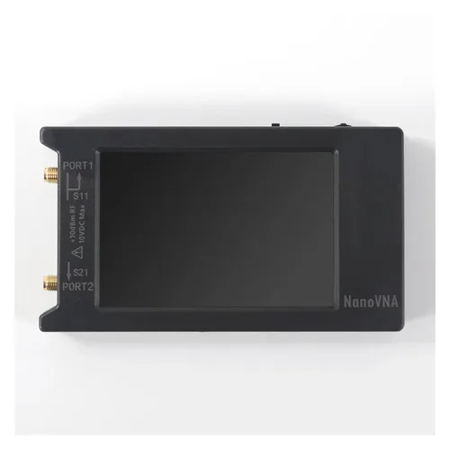 Vista 2 de Spectrum Analyzer, NanoVNA H4 Vector Network Analyzer for Antenna with 1 5GHz 4 Inch Touchscreen Shortwave Signal Testing Tool Hugen Version Black