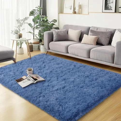 Vista 84 de qulint Alfombra negra para dormitorio, alfombra de área pequeña de 2 x 3 pies para habitación de niños, alfombra suave y mullida para sala de estar