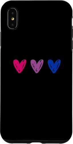 Vista 11 de iPhone 16 Bisexual Pride Hearts Bi Pride Flag Case