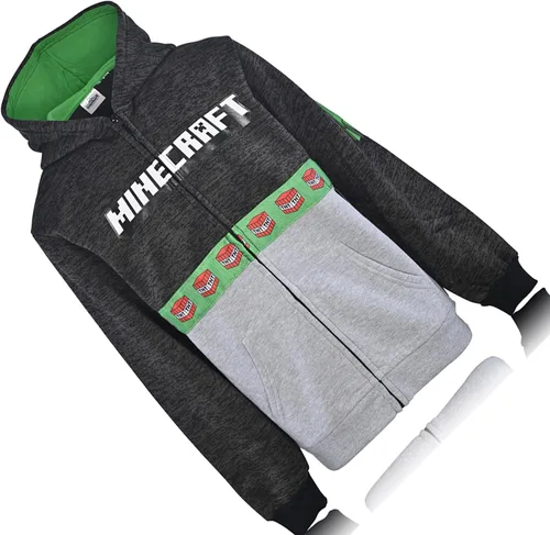 Vista 5 de Minecraft Sudadera con capucha para niñosniños, Verde