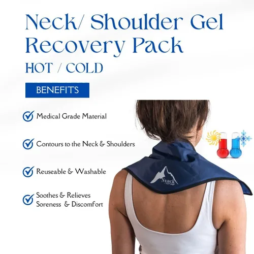 Vista 2 de Paquete de gel reutilizable para terapia de frío para recuperación de primeros auxilios para cuello, hombros, rigidez muscular, dolor, inflamación