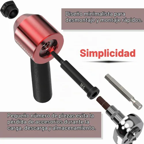 Vista 7 de Kit de herramienta adaptador de tuerca de remache WelderElite Contiene 290 tuercas de remache y 13 mandriles
