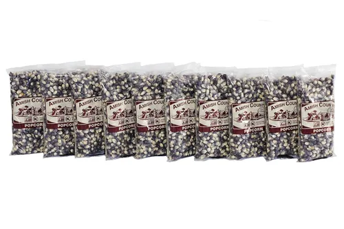 Vista 18 de Amish Country Popcorn Bolsa de 1 libra Granos de palomitas de maíz azules Anticuados, sin OMG y sin gluten (azul, bolsa de 1 libra)