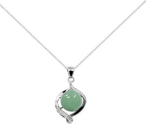 Vista 13 de Collar con colgante de cristal de plata de ley 925, collar de cristal curativo ajustable para mujer
