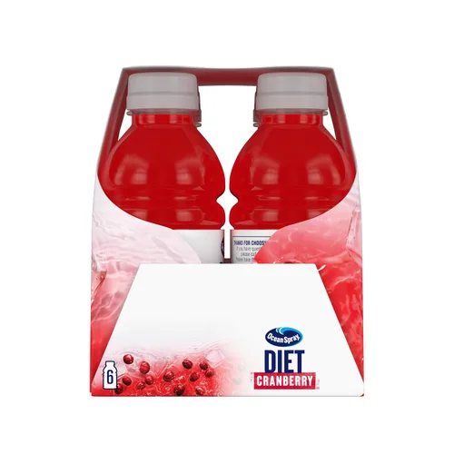 Vista 6 de Ocean Spray Juice Drink - Botella de 10 onzas, Diet Cranberry, 60 onzas líquidas, (paquete de 6)