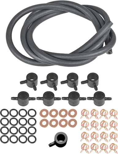 Vista 2 de munirater Reemplazo del kit del inyector de combustible de la línea de retorno para F-350 1983-1988 Reemplazo para camiones diesel 1983-1988 6.9L