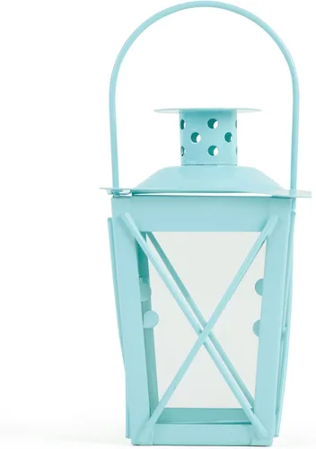 Vista 8 de Zings & Thingz 57072501 - Farol de vela azul cielo, sin