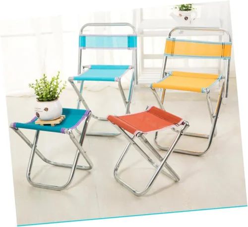 Vista 4 de Silla plegable para camping, taburete plegable, taburete de pesca, taburete de camping, silla de pesca, viajes al aire libre
