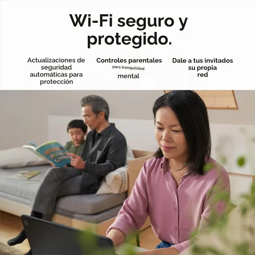 Vista 2 de Google Nest WiFi Pro - Wi-Fi 6E - Sistema Wi-Fi confiable para el hogar con velocidad rápida y cobertura para todo el hogar - WPS - Enrutador
