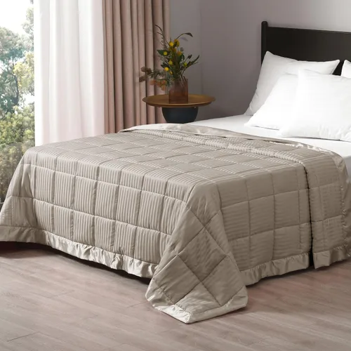Vista 18 de downluxe - Manta de tamaño King con ribete satinado, edredón ligero alternativo para todas las estaciones, lavable a máquina