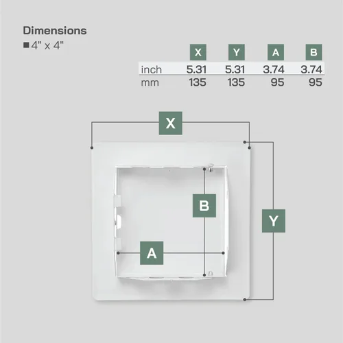 Vista 2 de Vent Systems Panel de acceso de metal blanco de 4 x 4 pulgadas - Puertas de fácil acceso - Panel de acceso para paneles de yeso, pared, electricidad