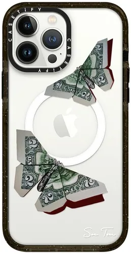 Vista 33 de CASETiFY Funda Impact para iPhone 13 [Protección contra caídas de grado militar 4X de 8.2 pies/Compatible con Magsafe] - #1 Mom - Transparente