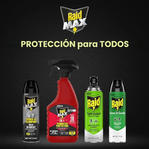 Vista 9 de Raid Max exterminador de arañas y escorpiones de 12 onzas