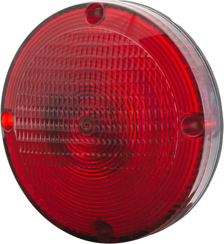 Vista 4 de Grote 54702 Luces LED Ovaladas de 6" de Parada, Trasera y Giro con Respaldo Integrado, Carcasa Rígida Integrada Rojo