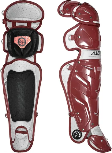 Vista 13 de All-Star Adult System 7 - Protector de piernas, recortado gris, corto de 15.5 pulgadas de longitud