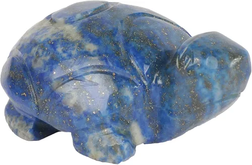 Vista 3 de GEMHUB Estatua de tortuga de lapislázuli tallada a mano aprox. 374.00 quilates, Gema, Lapislázuli natural