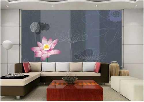 Vista 13 de Mural de pegatina removible para decorar el hogar Bonito árbol de cerezo en flor