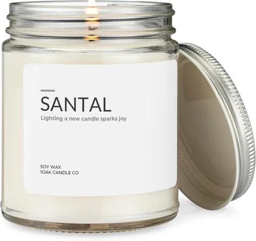 Vista 7 de 1OAK Vela de Manzana - Velas perfumadas de cera de soja (Manzana) - Velas de soja para aromatizar el hogar - Quema larga premium - Hechas a mano
