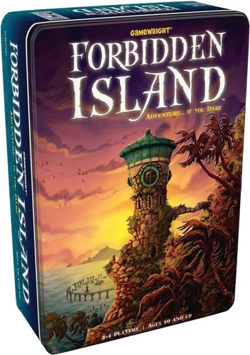 Vista 2 de Gamewright - Isla Prohibida - Juego de mesa de estrategia de supervivencia cooperativa, 2-4 jugadores