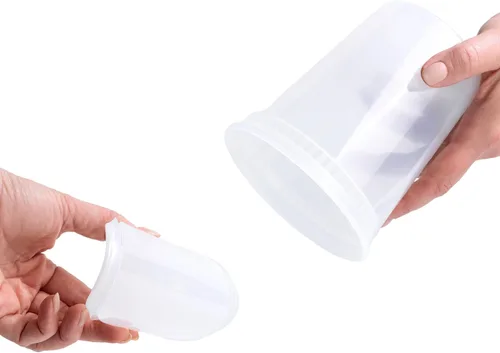 Vista 4 de Recipientes de 32 onzas con tapas (paquete de 240) a granel – Recipiente de plástico de cuarto de galón con tapa, desechable, 32 onzas, congelador
