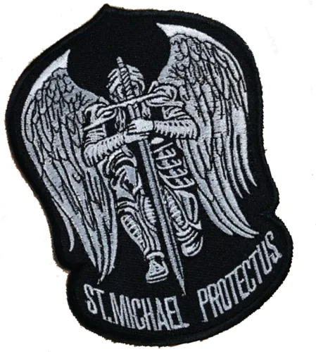 Vista 5 de St Michael Protect Us - Parche táctico bordado