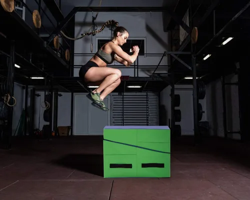 Vista 5 de Incline - Colchoneta plegable para gimnasia, gimnasio en casa, 48 x 24 pulgadas, superficie de PVC antideslizante, cuña de queso para entrenamiento